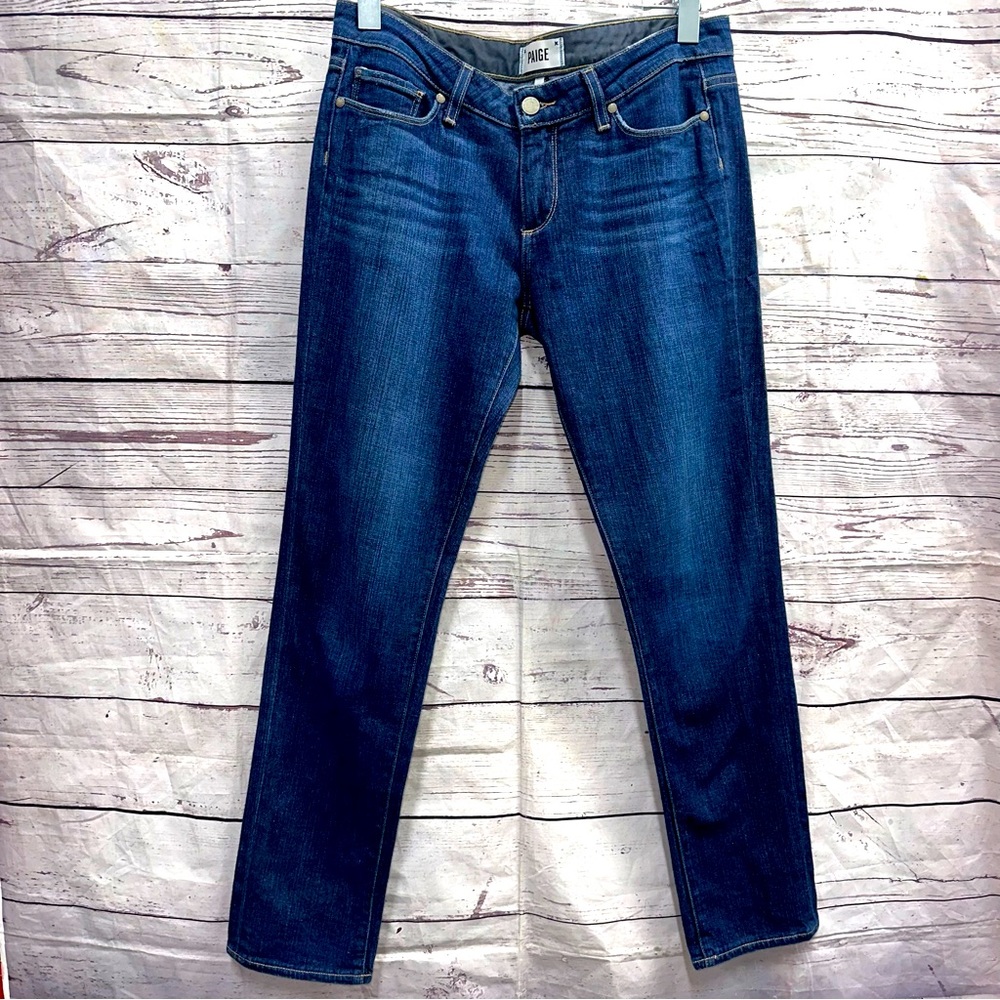 Paige Jimmy  Jimmy Skinny Dark Wash Jeans Size 28
